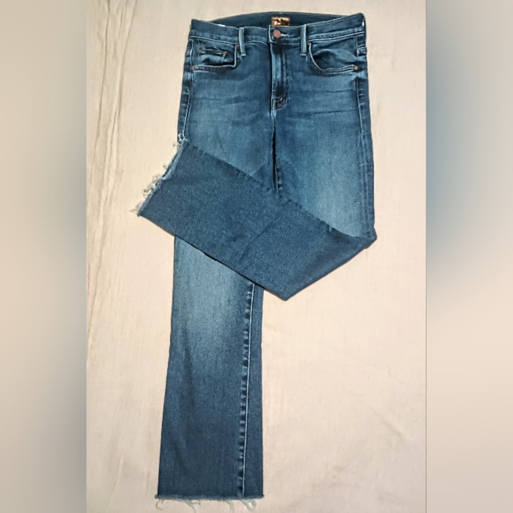 Mother The Insider Flood Jean in "Paying Rough" wash Size 27